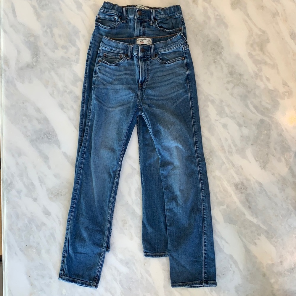 Boy’s Abercrombie Kids Straight Leg Jeans Size Slim 13/14